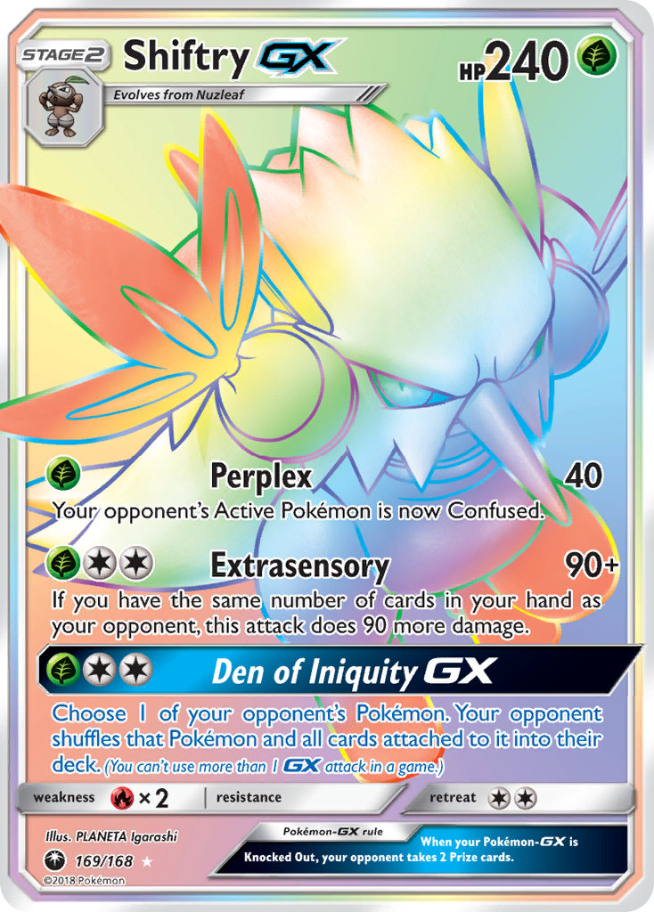 Celestial Storm Shiftry GX #169/168